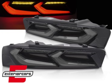Full LED stražnja svjetla SEQ žmigavci (smoke/crna) / Chevrolet Camaro (05.2015-2018), LDCT08