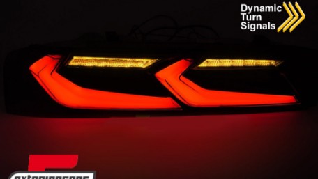 Full LED stražnja svjetla SEQ žmigavci (smoke/crna) / Chevrolet Camaro (05.2015-2018), LDCT08