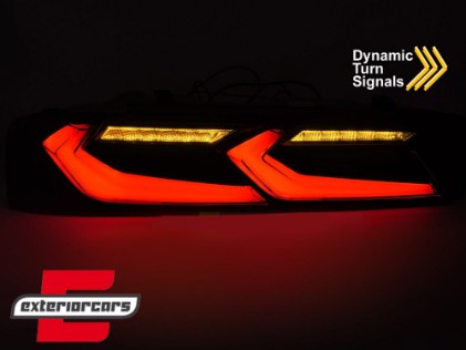 Full LED stražnja svjetla SEQ žmigavci (smoke/crna) / Chevrolet Camaro (05.2015-2018), LDCT08