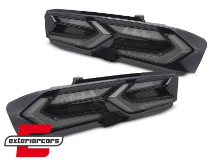 Full LED stražnja svjetla SEQ žmigavci (smoke/crna) / Chevrolet Camaro (2019-2024), LDCT10