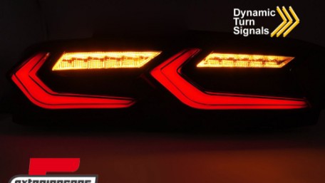 Full LED stražnja svjetla SEQ žmigavci (smoke/crna) / Chevrolet Camaro (2019-2024), LDCT10