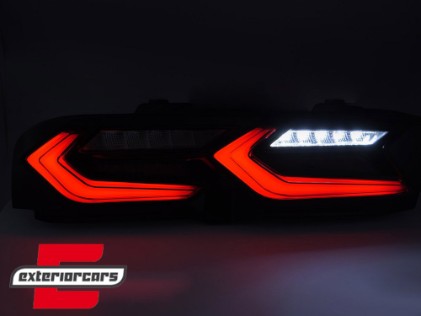 Full LED stražnja svjetla SEQ žmigavci (smoke/crna) / Chevrolet Camaro (2019-2024), LDCT10