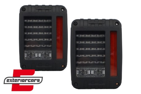 Full LED stražnja svjetla (smoke) / Jeep Wrangler JK (2007-2017), LDCH24