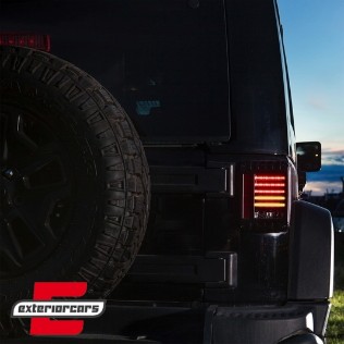Full LED stražnja svjetla (smoke) / Jeep Wrangler JK (2007-2017), LDCH24