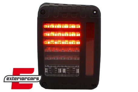 Full LED stražnja svjetla (smoke) / Jeep Wrangler JK (2007-2017), LDCH24