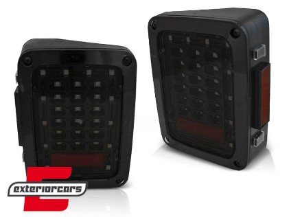 Full LED stražnja svjetla (smoke) / Jeep Wrangler JK (2007-2017), LDCH26