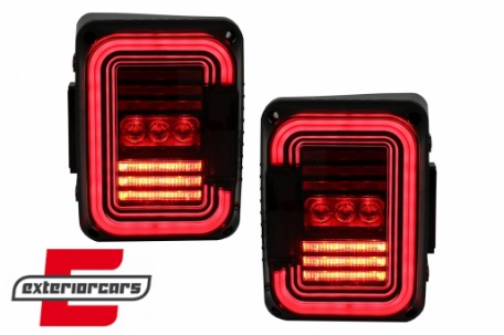 Full LED stražnja svjetla (smoke) / JEEP Wrangler JK (2007-2017), TLJEWJKLED