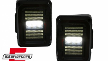 Full LED stražnja svjetla (smoke) / JEEP Wrangler JK (2007-2017), TLJEWJKLED
