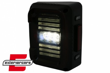 Full LED stražnja svjetla (smoke) / JEEP Wrangler JK (2007-2017), TLJEWJKLED