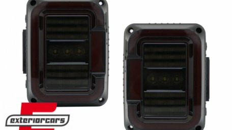 Full LED stražnja svjetla (smoke) / JEEP Wrangler JK (2007-2017), TLJEWJKLED