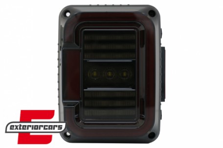 Full LED stražnja svjetla (smoke) / JEEP Wrangler JK (2007-2017), TLJEWJKLED