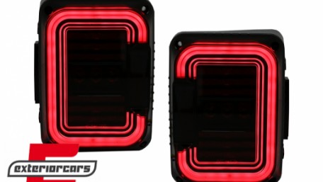 Full LED stražnja svjetla (smoke) / JEEP Wrangler JK (2007-2017), TLJEWJKLED