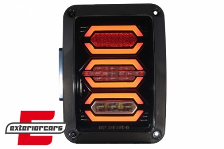 Full LED stražnja svjetla (smoke) / JEEP Wrangler JK (2007-2017), TLJEWRJKL