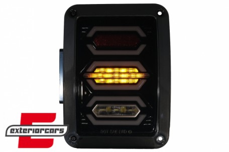 Full LED stražnja svjetla (smoke) / JEEP Wrangler JK (2007-2017), TLJEWRJKL