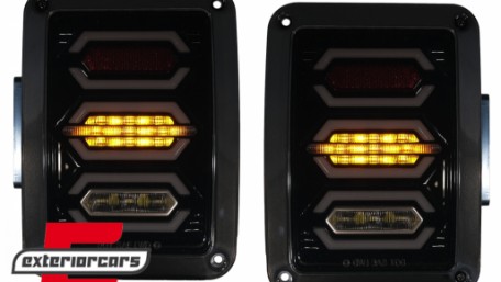 Full LED stražnja svjetla (smoke) / JEEP Wrangler JK (2007-2017), TLJEWRJKL