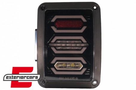 Full LED stražnja svjetla (smoke) / JEEP Wrangler JK (2007-2017), TLJEWRJKL