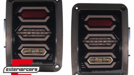 Full LED stražnja svjetla (smoke) / JEEP Wrangler JK (2007-2017), TLJEWRJKL