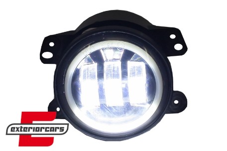 Full LED svjetla za maglu (maglenke) Angel Eyes (4 inch) / JEEP Wrangler JK TJ LJ (2007-2017), FLJEWR4D