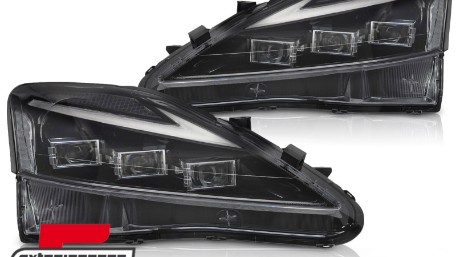 Full prednja svjetla SEQ žmigavci (crna) / LEXUS IS XE20 (2006-2013), LPLE12