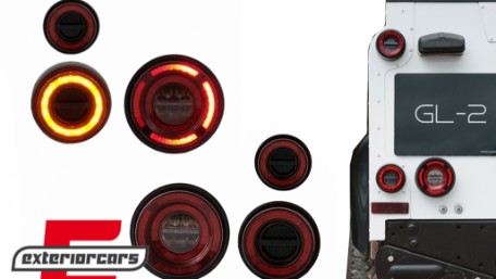 Glohh GL-2 full LED stražnja svjetla SEQ žmigavci (crvena) / Land Rover Defender L316 (1990-2016), TLLRDFL316G