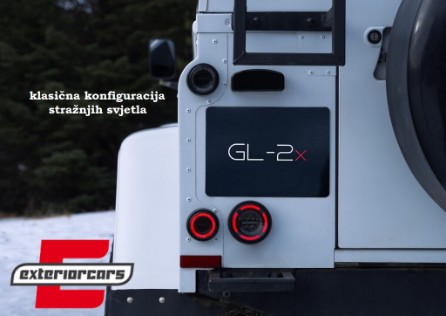 Glohh GL-2X full LED stražnja svjetla SEQ žmigavci (smoke) / Land Rover Defender L316 (1990-2016), TLLRDFL316GS