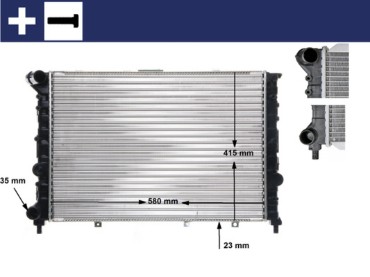 Hladnjak motora / Alfa Romeo 156 (1997-2006), 701-0001-R