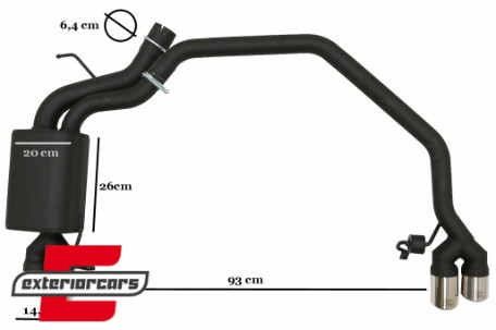 Ispušni sustav M5 dizajn / BMW serije 5 F10 (2011-2017), ESBMF10