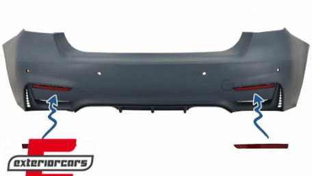 Katadiopteri za zadnji branik M3 Sport dizajn / BMW serije 3 F30 (2011-2019), RBRBMF30M3