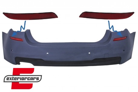 Katadiopteri zadnjeg branika M paket dizajn / BMW serije 5 F10 (2011-2017), RBRBMF10MT