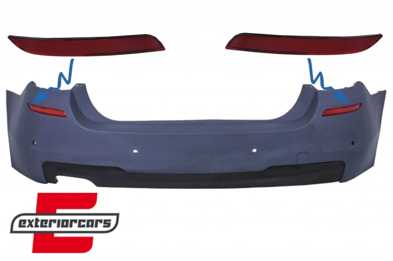 Katadiopteri zadnjeg branika M paket dizajn / BMW serije 5 F10 (2011-2017), RBRBMF10MT