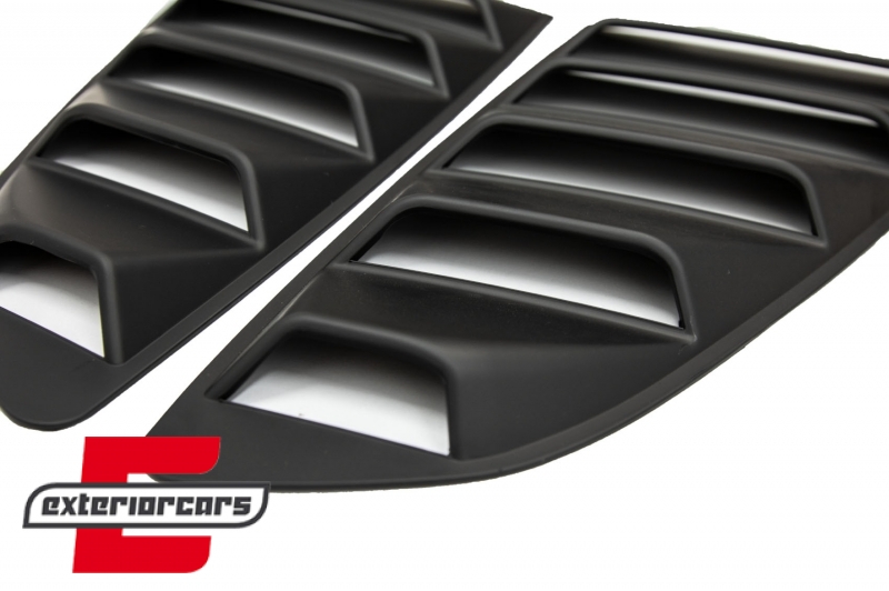 Klasični četvrtasti bočni prozorski poklopci (mat crna) / Ford Mustang Mk6 VI (2015-2022), 41495