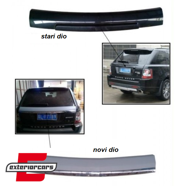 Komplet za pretvorbu vrata prtljažnika Autobiography dizajn (srebrna titan) / Land Range Rover Sport L320 (2005-2011), TTRRSL320A