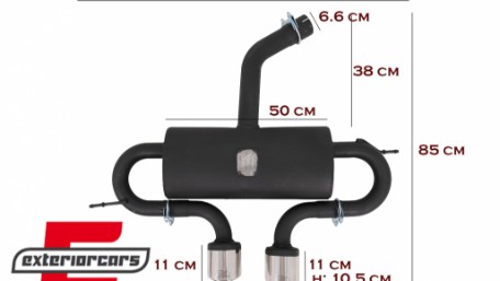 Kompletan ispušni sustav R20 R32 dizajn / VW Golf 5 R32 (2003-2007) Golf 6 R20 (2008-2013), ESVWG5R32SH