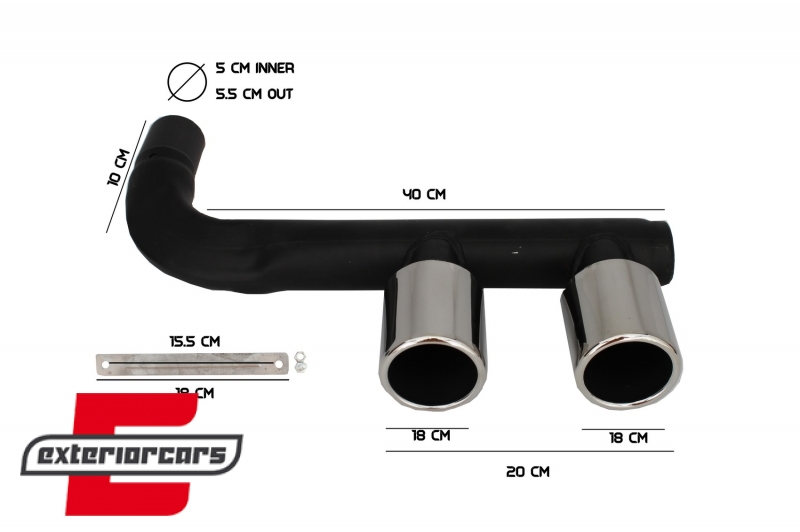 Kompletan ispušni sustav R400 dizajn / VW Polo 6R (2009-2018), ESVWPOR400