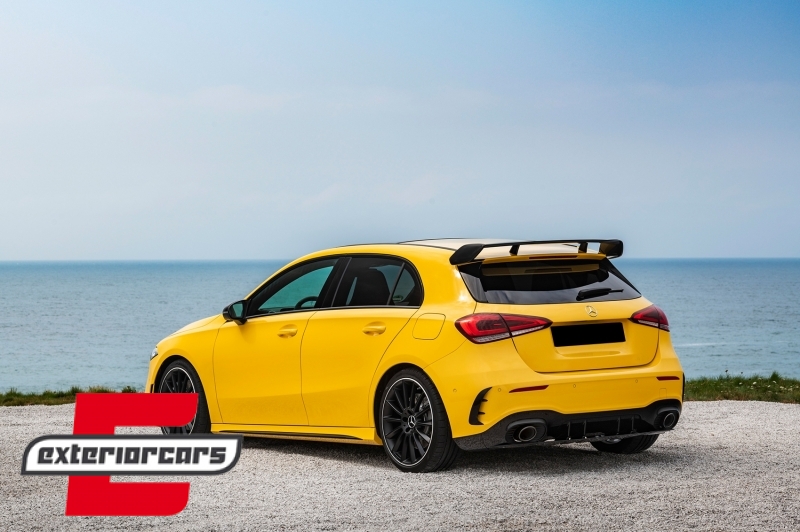 Krovni spojler A45 AMG dizajn (piano crna) / Mercedes A-klasa W177 Hatchback SE (2018-), GCP-1778501