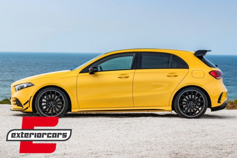 Krovni spojler A45 AMG dizajn (piano crna) / Mercedes A-klasa W177 Hatchback SE (2018-), GCP-1778501
