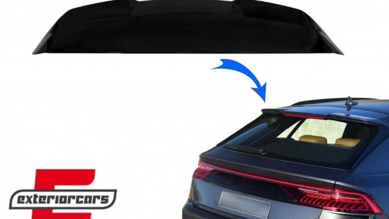 Krovni spojler RSQ8 dizajn (piano crna) / Audi Q8 SUV (2018-2023), RSAUQ8RSPB