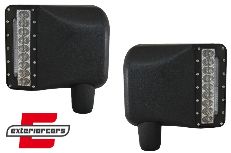 Kućišta bočnih retrovizora sa LED svjetlima & žmigavcima / JEEP Wrangler JK Rubicon (2007-2016), CMAJEWJK