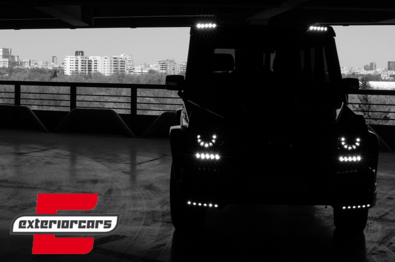 LED dnevna svjetla AMG dizajn (chrome) / Mercedes G-klasa W463 (1989-2012), DRLMBW463C