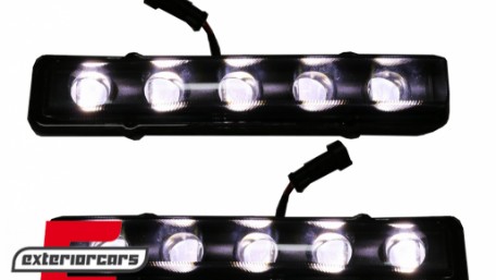 LED dnevna svjetla AMG dizajn (crna) / Mercedes G-klasa W463 (1989-2012), DRLMBW463B