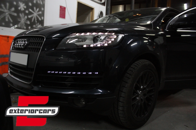 LED DRL dnevna svjetla & žmigavci OEM Facelift dizajn / Audi Q7 4L (2006-2009), AUQ7DRL