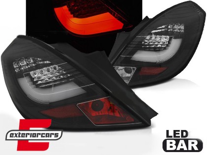 LED LightBar stražnja svjetla (crna) / Opel Corsa D (2006-2014) hatchback 3V, LDOP59