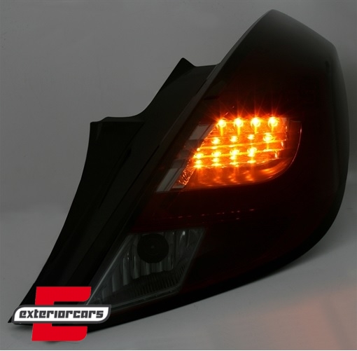 LED LightBar stražnja svjetla (crvena/smoke) / Opel Corsa D (2006-2014) hatchback 3V, LDOP57