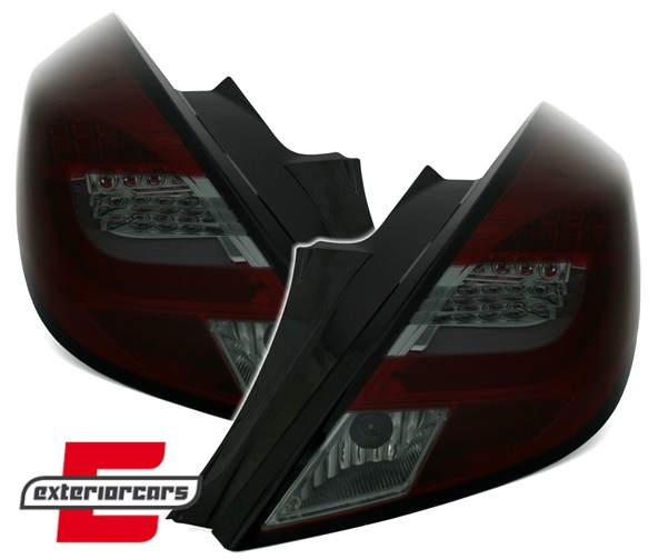 LED LightBar stražnja svjetla (crvena/smoke) / Opel Corsa D (2006-2014) hatchback 3V, LDOP57