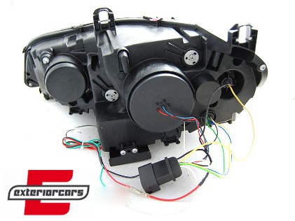 LED prednja svjetla 3D Angel Eyes LED DRL XENON (crna) / BMW X5 E70 (2007-2013), LPBMO0