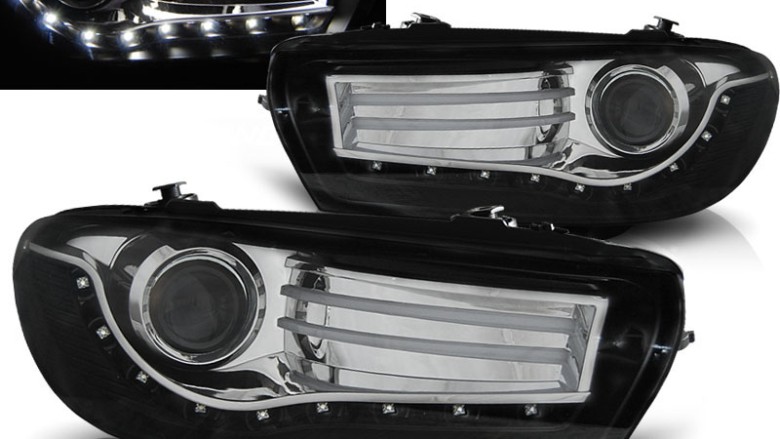 LED prednja svjetla (crna) / Volkswagen Scirocco (2008-04.2014), LPVWG9