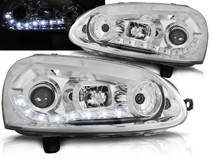 LED prednja svjetla DayLight (chrome) / Volkswagen Golf 5 (2003-2008), LPVW98