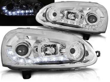 LED prednja svjetla DayLight (chrome) / Volkswagen Golf 5 (2003-2008), LPVW98