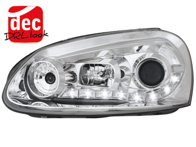 LED prednja svjetla DayLight (chrome) / Volkswagen Golf 5 (2003-2008), LPVW98