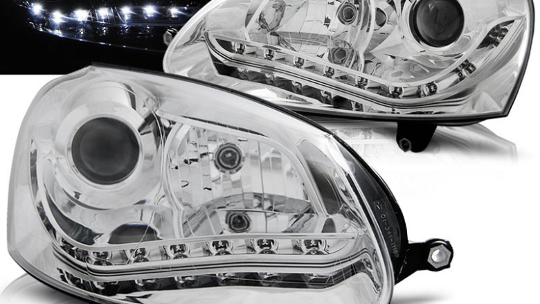 LED prednja svjetla DayLight (chrome) / Volkswagen Golf 5 (2003-2008), LPVWG4